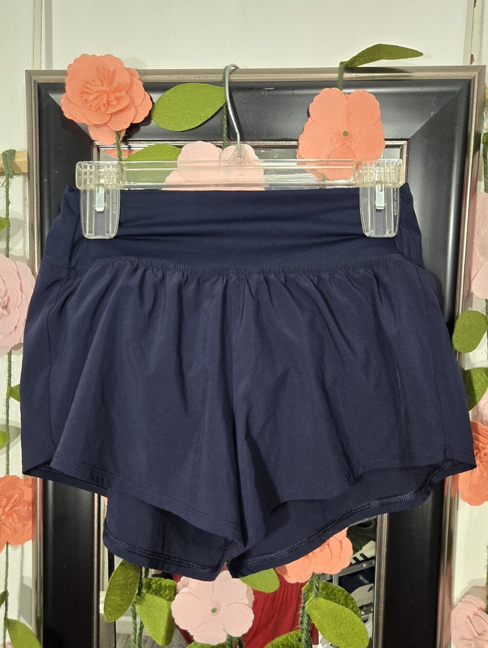 DSG Women's Short Shorts Navy Lined Sz Small Navy